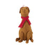 Brown Lab with Santa Hat Christmas Tree Topper in Hand Felted Wool - ARCADIA HOME